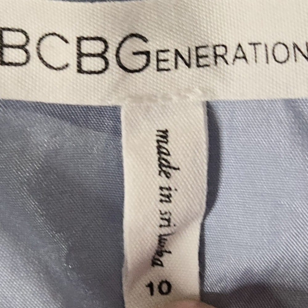 Bcbgeneration Periwinkle Blue Flutter Sleeve Fit … - image 6